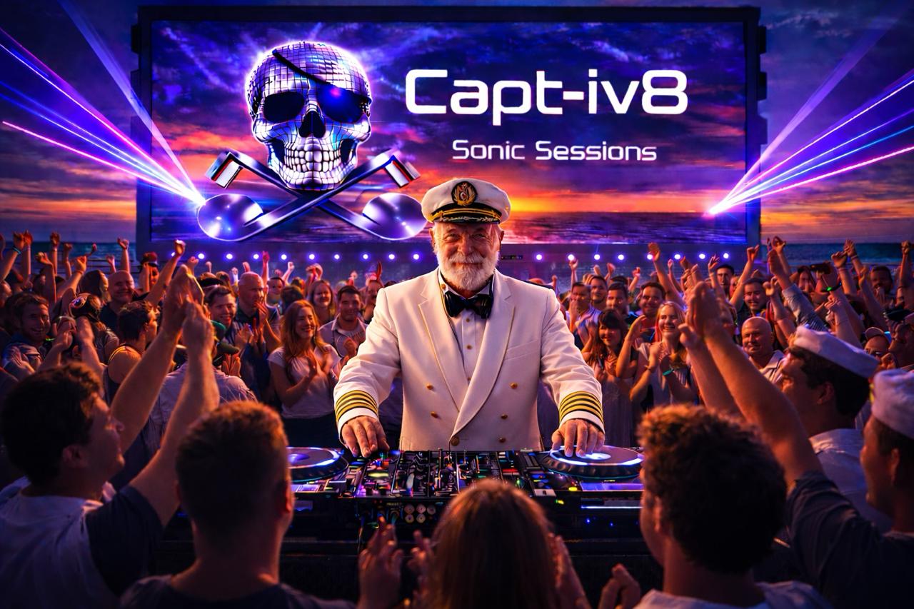 Captiv8 party with screen visuals